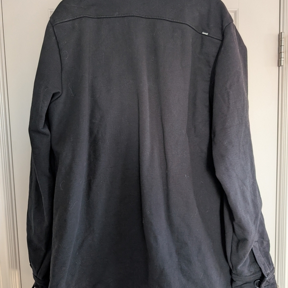 Black Hurley Pea Coat XL - Picture 3 of 5